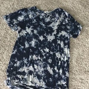 Tie dye ladies tee